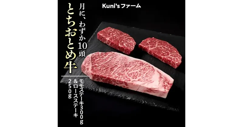 【ふるさと納税】とちおとめ牛　モモステーキ300g＆ロースステーキ250gセット｜牛肉 詰め合わせ※離島への配送不可