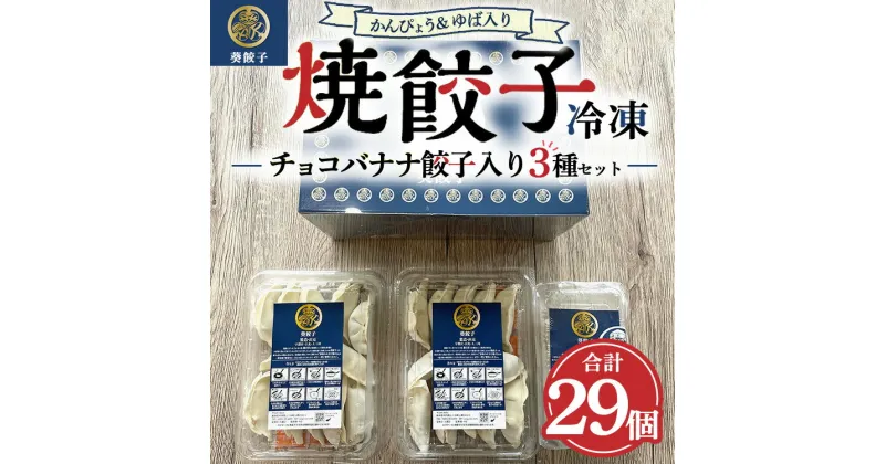 【ふるさと納税】チョコバナナ餃子入り！？ ドキドキ冷凍餃子セット ※離島への配送不可