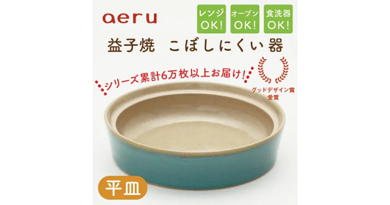 【ふるさと納税】【aeru】益子焼の こぼしにくい器（平皿）(CZ004)