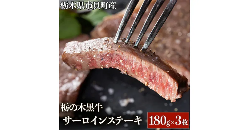 【ふるさと納税】栃木県市貝町産　栃の木黒牛サーロインステーキ≪牛肉 国産 おうちごはん ご褒美 冷凍 記念日　ギフト プレゼント 贅沢≫※離島不可（北海道、沖縄本島は配送可能）