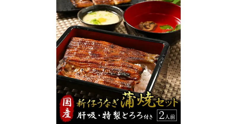 【ふるさと納税】国産 新仔うなぎの蒲焼きと肝吸・特製とろろセット うなぎ 蒲焼 冷凍 丑の日 栃木県壬生町◇