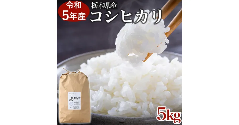 【ふるさと納税】【限定15セット】令和5年産お米5kg 農薬不使用 栃木県産コシヒカリ 白米 おこめ 米 国産※着日指定不可※2023年9月中旬頃より順次発送予定