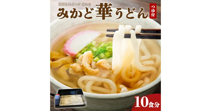 【ふるさと納税】みかど華うどん10食分 つゆ付 手作り うどん麺 うどん 国産 栃木県 壬生町※着日指定不可