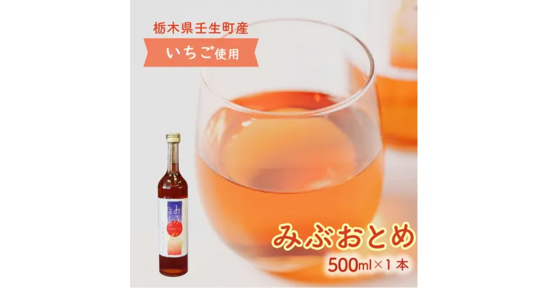 【ふるさと納税】みぶおとめ 500mL 1本　※2024年8月頃より順次発送予定