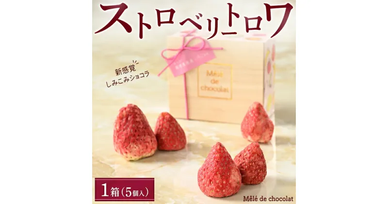 【ふるさと納税】大人気スイーツショップ Mêlé de chocolat（メレ・ド・ショコラ）ストロベリー トロワ 1箱｜栃木県壬生町 琴寄農園産とちおとめ、とちあいか、スカイベリー 3種のブランド苺使用の贅沢スイーツ