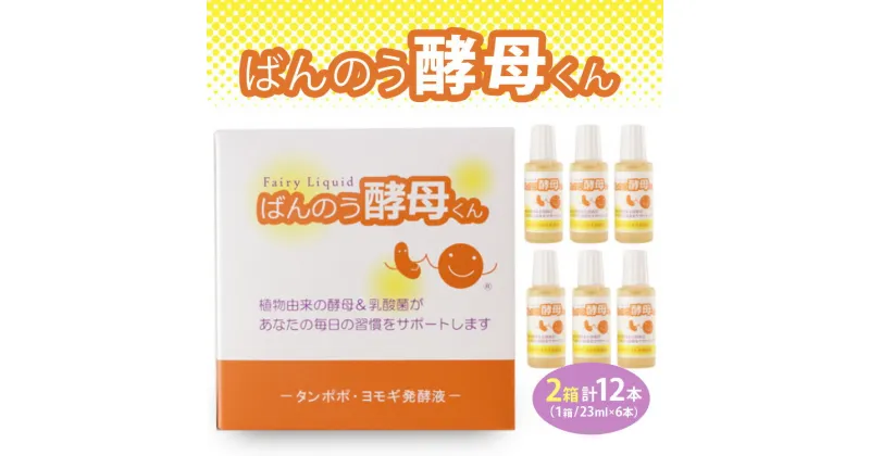 【ふるさと納税】栃木県塩谷町で製造　ばんのう酵母くん(23ml×6本)　2箱