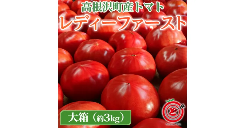 【ふるさと納税】高根沢町産トマト「レディーファースト」　大箱（約3kg　12～24玉）｜とまと 野菜 季節限定 希少 薄皮 国産 厳選 産地直送 新鮮 ハート型 送料無料※北海道・沖縄・離島への配送不可※2025年1月～3月頃に順次発送予定