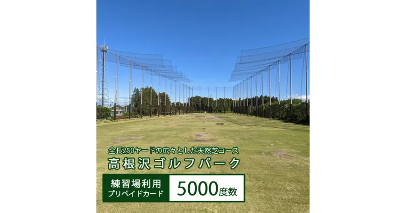 【ふるさと納税】高根沢ゴルフパーク練習場利用プリペイドカード（5000度数）※着日指定不可