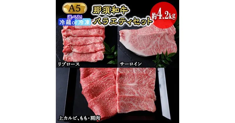 【ふるさと納税】那須和牛バラエティセットA5（約4.2kg）牛肉 国産 冷蔵 冷凍 セット 那須町〔I-2〕