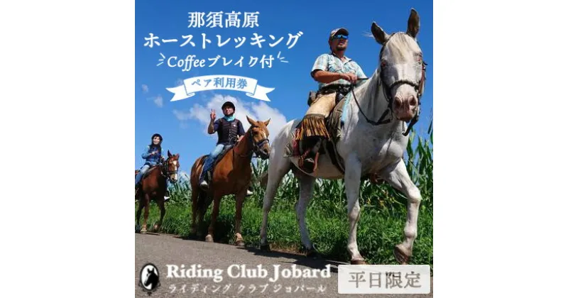 【ふるさと納税】那須高原ホーストレッキング　Coffeeブレイク付プラン　ペア利用券【平日限定】〔P-100〕｜チケット 利用券 ペア 体験 乗馬