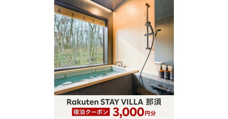 【ふるさと納税】【10月から利用上限変更】Rakuten STAY VILLA 那須 宿泊クーポン (3,000円分)〔B-81〕※着日指定不可