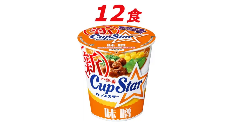 【ふるさと納税】A-158 サッポロ一番　カップスター　味噌ラーメン×12食