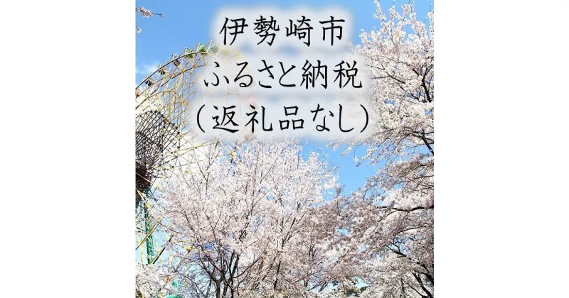 【ふるさと納税】【R楽天ふるさと納税】群馬県伊勢崎市への寄付（返礼品はありません）