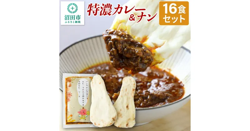 【ふるさと納税】みのや 特濃カレー＆ナン 16セット