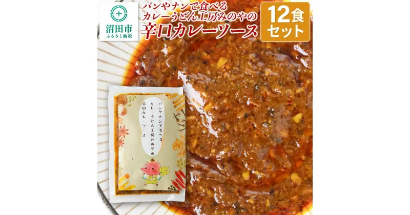 【ふるさと納税】パンやナンで食べるカレー うどん工房みのやの辛口カレーソース 12袋