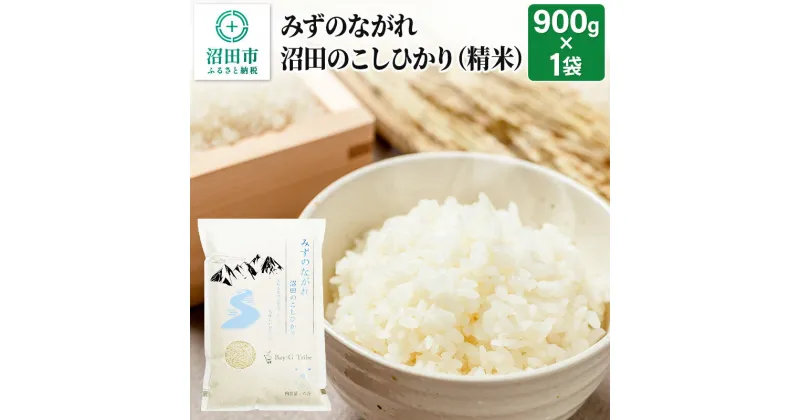 【ふるさと納税】令和6年産 沼田のこしひかり「みずのながれ」お試し六合 900g 精米 白米 コシヒカリ