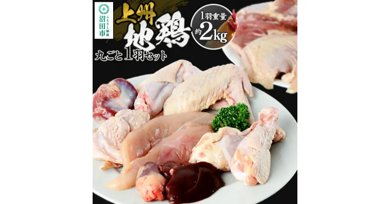 【ふるさと納税】【地鶏肉】上州地鶏1羽分セット（1羽重量約2kg）鶏ガラスープ付き 自然の恵みファームズ