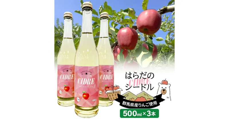 【ふるさと納税】果実の里 原田農園 はらだのシードル 500ml×3本