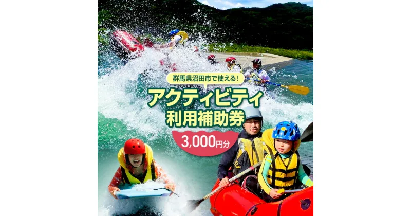 【ふるさと納税】群馬県沼田市 リバージョイ アクティビティ利用補助券 3,000円分