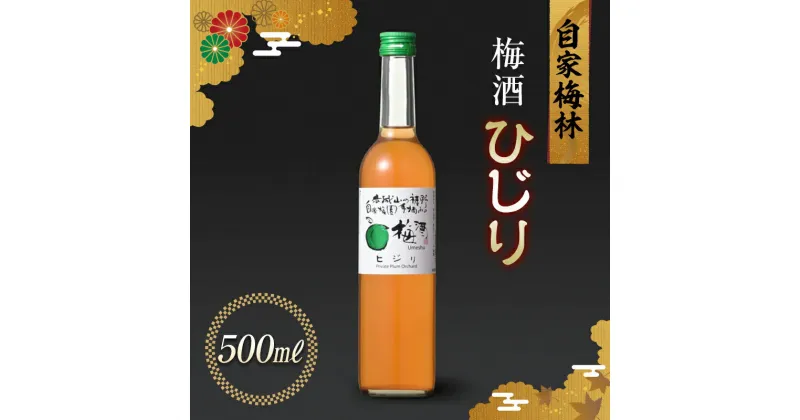 【ふるさと納税】自家梅林手摘みの梅酒 ひじり 500ml 自家製 梅 梅酒 うめ酒 白加賀梅 アルコール 群馬県 渋川市 F4H-0106