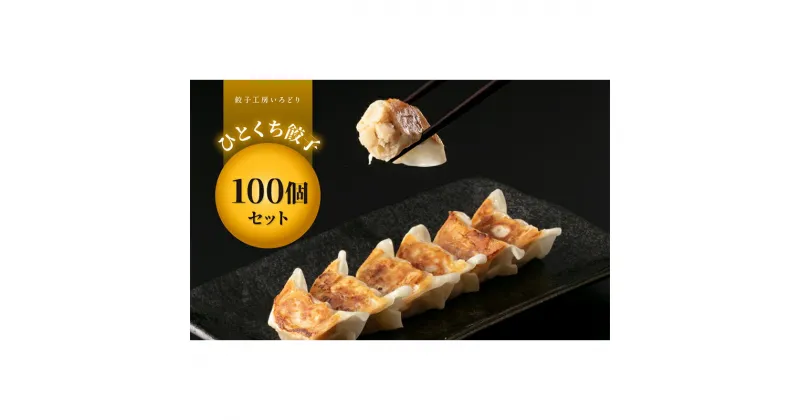 【ふるさと納税】たまねぎの甘み、ひとくち餃子100個セット 冷凍 焼餃子 水餃子 中華 ぎょうざ ギョーザ お弁当 おかず F4H-0221