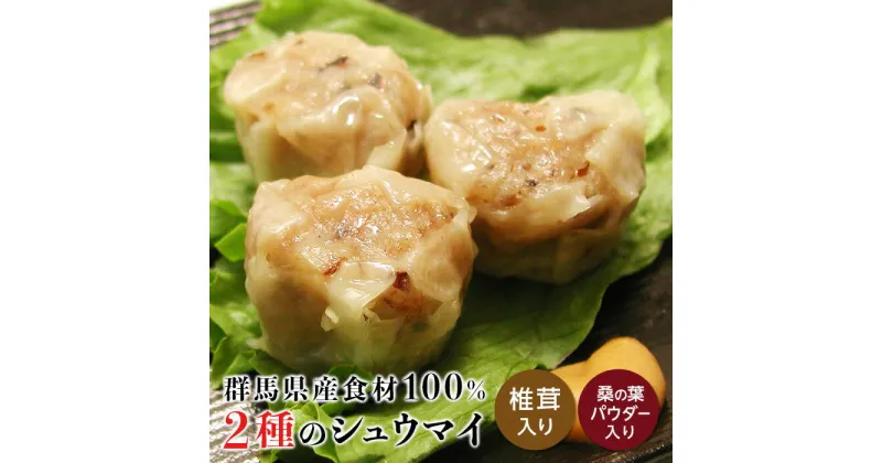 【ふるさと納税】上州麦豚 シュウマイ2種セット 豚 銘柄豚 ブランド豚 肉 焼売 シイタケ 桑の葉 F20E-958