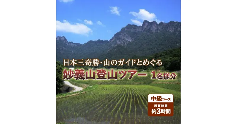 【ふるさと納税】日本三奇勝・山のガイドとめぐる妙義山登山ツアー1名様分《中級コース》 F20E-720