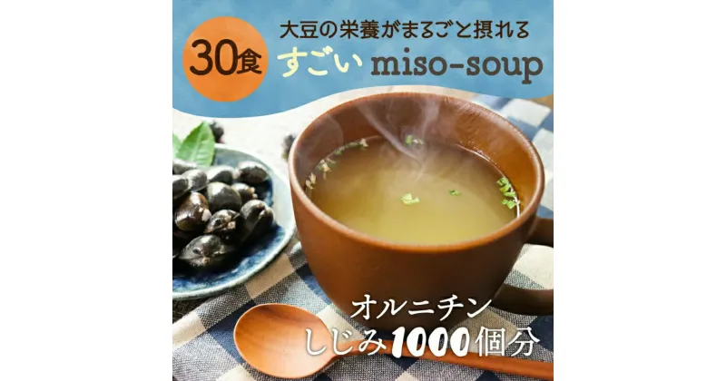 【ふるさと納税】 すごいmiso soup 30食セット 150g（5g×30食）x2 F20E-824