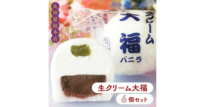 【ふるさと納税】生クリーム大福6個セット ANQ001／ お取り寄せグルメ 和菓子 餅 スイーツ 手作り 詰合せ 送料無料 群馬県