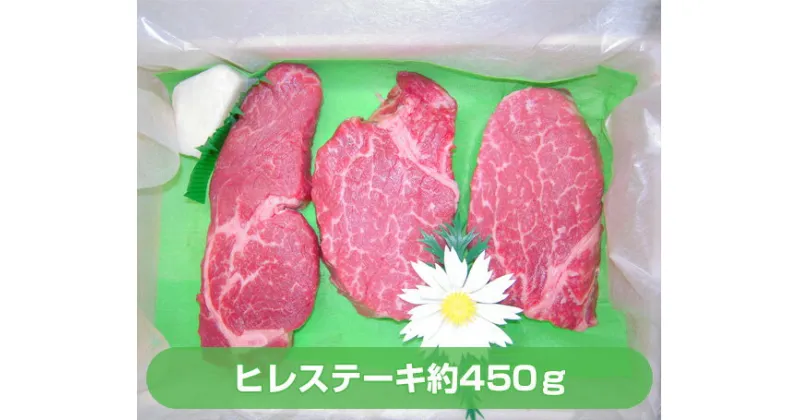 【ふるさと納税】上州牛ヒレステーキ3枚入（約450g）ANP001 ／ 牛肉 ヒレステーキ 送料無料 群馬県 特産品