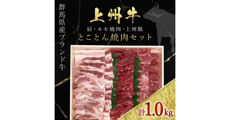 【ふるさと納税】上州牛肩・モモ焼肉・上州豚とことん焼肉セット ANP005／ 牛肉 肩ロース モモ 豚肉 上州牛 上州豚 焼肉 記念日 誕生日 父の日 母の日 お祝い ギフト 送料無料 群馬県 特産品