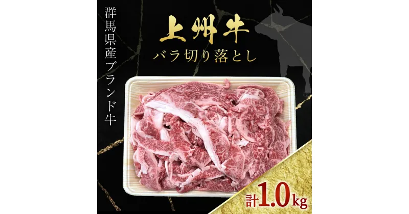 【ふるさと納税】上上州牛バラ切り落とし 500g×2パック ANP006／ 牛肉 ばら 切り落とし ブランド牛上州牛 1kg 焼肉 すきやき 牛丼 記念日 誕生日 父の日 母の日 お祝い ギフト 送料無料 群馬県 特産品