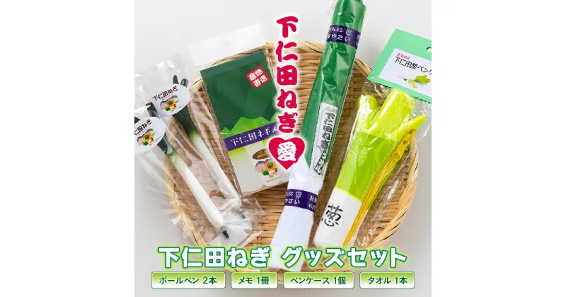 【ふるさと納税】群馬県下仁田町 下仁田ねぎグッズセット(ボールペン・メモ・ペンケース・タオル) 日用品 文房具 セット 詰合せ ギフト 贈り物 F21K-130