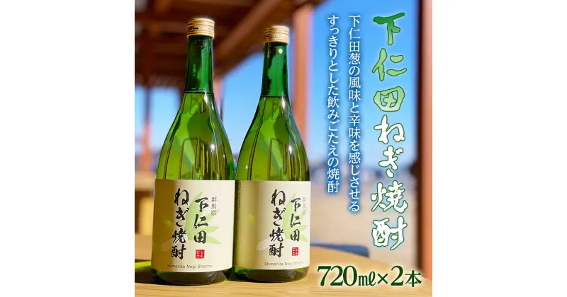 【ふるさと納税】下仁田ねぎ焼酎 720ml×2本 ねぎ ネギ 王様ねぎ 殿様ねぎ 風味 アルコール お酒 F21K-190