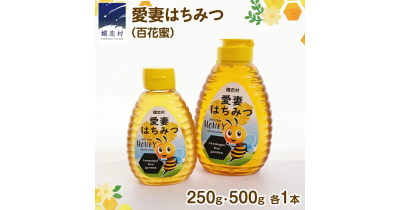 【ふるさと納税】愛妻はちみつ ( 百花 ) 500g と 250g の 2個 セット はちみつ ハチミツ 国産 蜂蜜 群馬 おすすめ つまごいビーガーデン