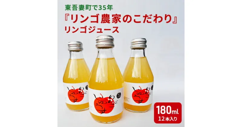 【ふるさと納税】東吾妻町で35年『リンゴ農家のこだわり』リンゴジュース（12本）　 飲料類 果汁飲料 飲み物 アップルジュース 贈り物 完熟りんご ふじりんご使用 お中元