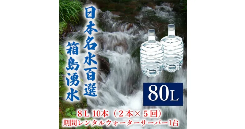 【ふるさと納税】群馬の名水 箱島湧水 エア8L計10本（2本×5回）期間 レンタル ウォーターサーバー 1台 飲料 ドリンク 飲料類 水 ミネラルウォーター 名水 天然水　 飲み物 湧水 ミネラル 産地直送