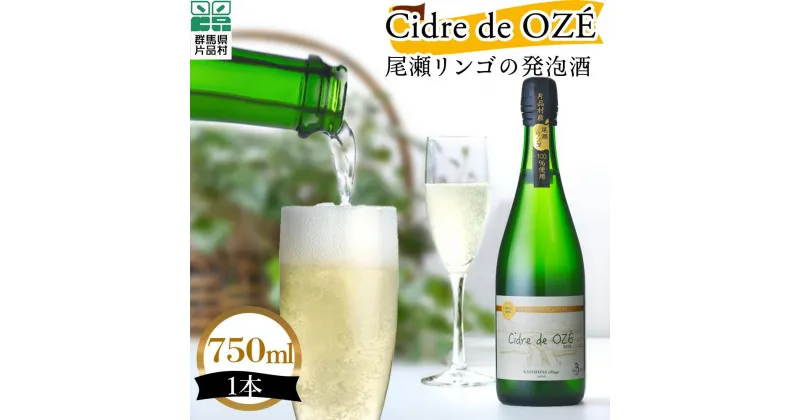 【ふるさと納税】 Cidre de OZÉ（尾瀬リンゴの発泡酒） 1本750ml 片品村 発泡酒 シードル りんご