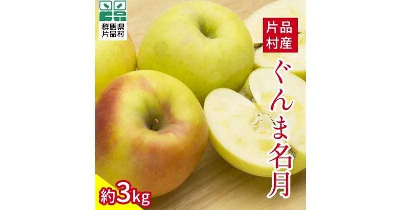 【ふるさと納税】尾瀬の郷 片品村産 ぐんま名月 りんご 約3kg リンゴ 林檎 ふじ