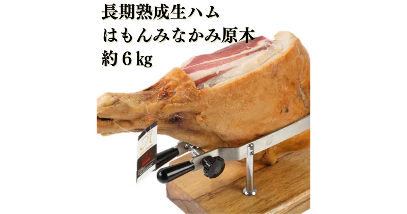 【ふるさと納税】生ハム ハム 肉 グルメ 熟成 原木 国産 ぐんま麦豚 育風堂精肉店 長期熟成生ハム 「はもんみなかみ」原木・約6kg　※木製の台は付きません。