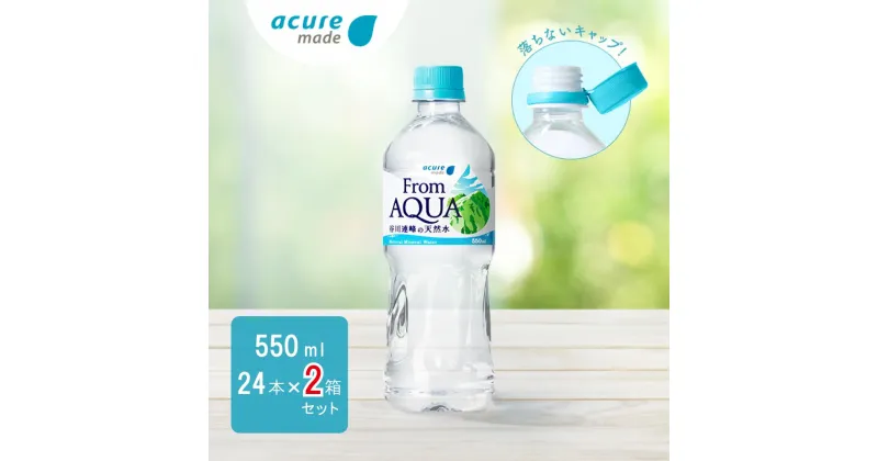 【ふるさと納税】 水　天然水　谷川連峰　From AQUA　フロムアクア　500ml以上 【JR東日本クロスステーション　ウォータービジネスカンパニー】From AQUA 谷川連峰の天然水　550ml×24本×2箱