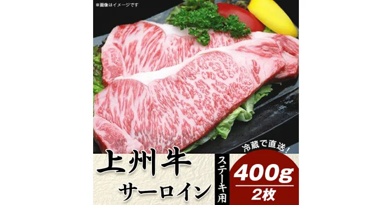 【ふるさと納税】牛肉 ステーキ 2枚 計400g サーロインステーキ 上州牛 冷蔵 送料無料 上州牛サーロイン400g：ステーキ用（2枚）【冷蔵で直送】B-10