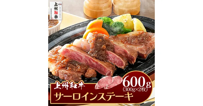 【ふるさと納税】肉 和牛 冷蔵 ブランド 上州 牛肉 上州和牛 サーロインステーキ 600g (2枚) C-11