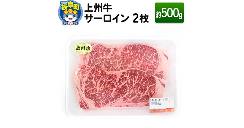 【ふるさと納税】上州牛サーロイン2枚＜計約500g＞ 和牛ブランド 国産牛 冷凍 ごちそう