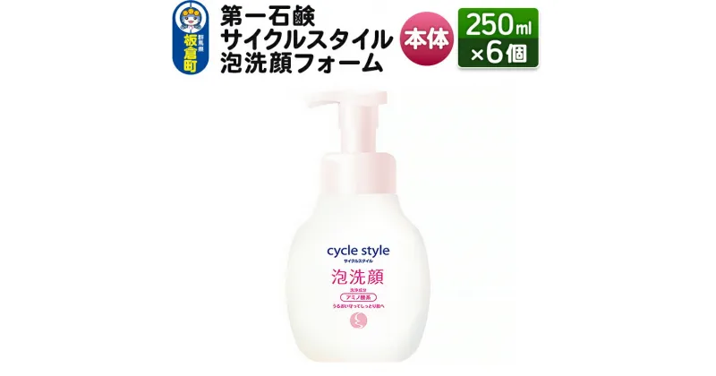 【ふるさと納税】第一石鹸 サイクルスタイル 泡洗顔フォーム本体 250ml×6個