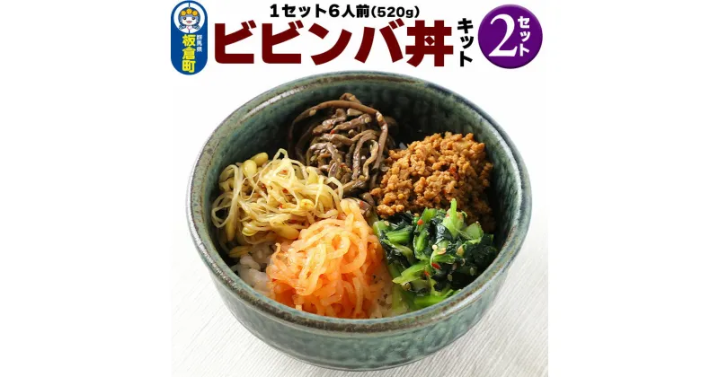 【ふるさと納税】ビビンバ丼キット 2セット 合計12人前（1セット6人前：520g）