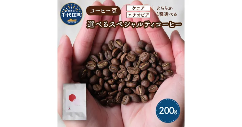 【ふるさと納税】コーヒー豆 1種 (200g) 選べる エチオピア ケニア スペシャルティコーヒー 目利き 焙煎 自家焙煎 ティータイム 人気 飲み比べ 群馬県 千代田町