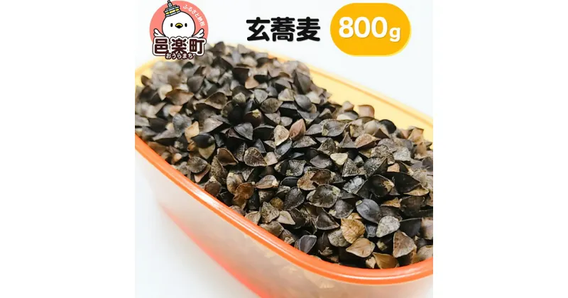 【ふるさと納税】玄蕎麦 800g×1袋 サイトウ・コーポレーション 飼料