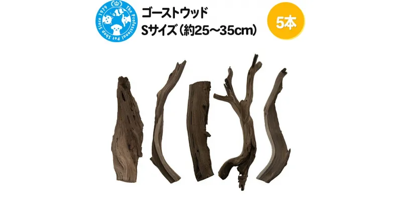 【ふるさと納税】ゴーストウッド Sサイズ（約25〜35cm）5本