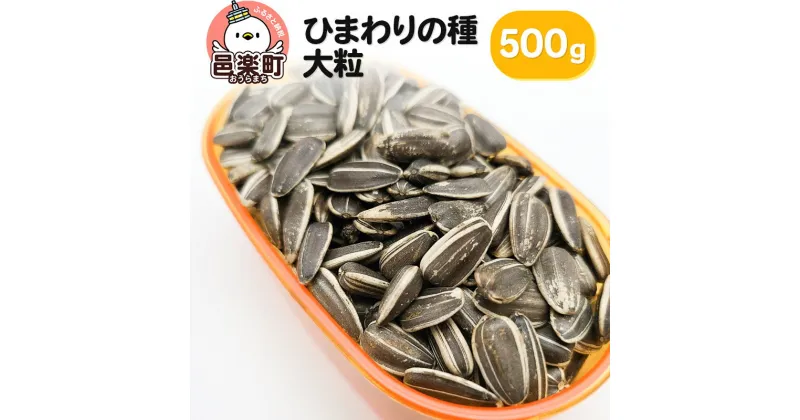 【ふるさと納税】ひまわりの種・大粒 500g×1袋 サイトウ・コーポレーション 飼料